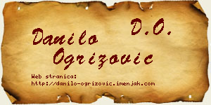 Danilo Ogrizović vizit kartica